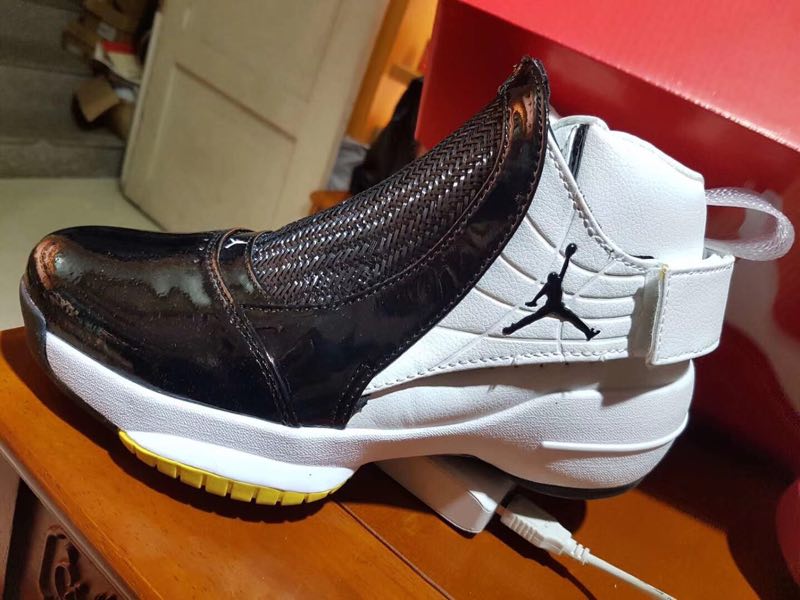 New Air Jordan 19 Black White Gum Sole Shoes